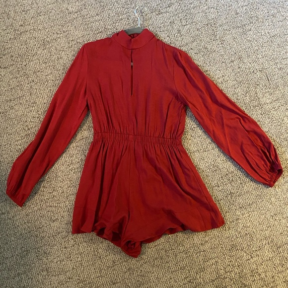 Maroon Romper Size Small - Picture 1 of 4